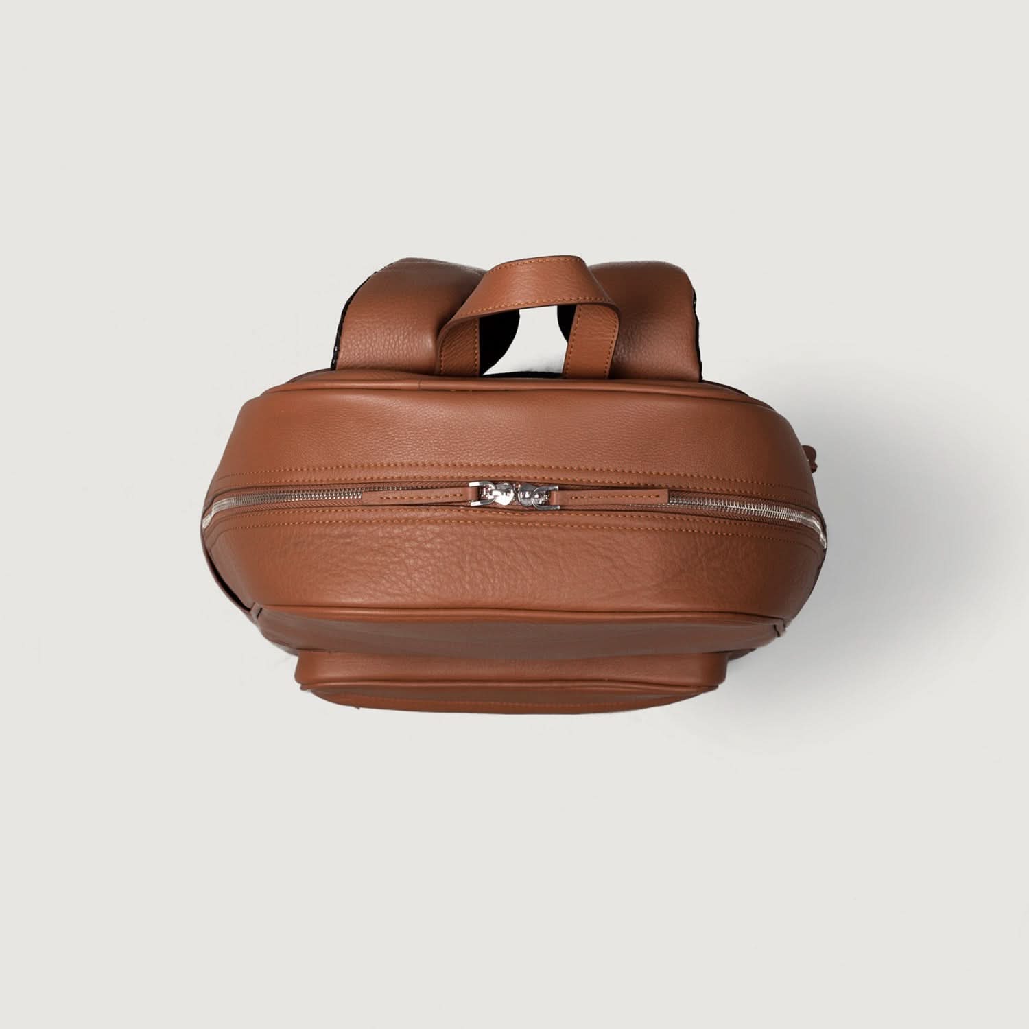 The Philos Brown Leather Backpack