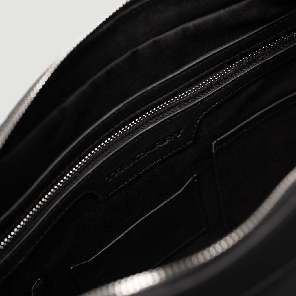 The Captain Black Leather Briefcase