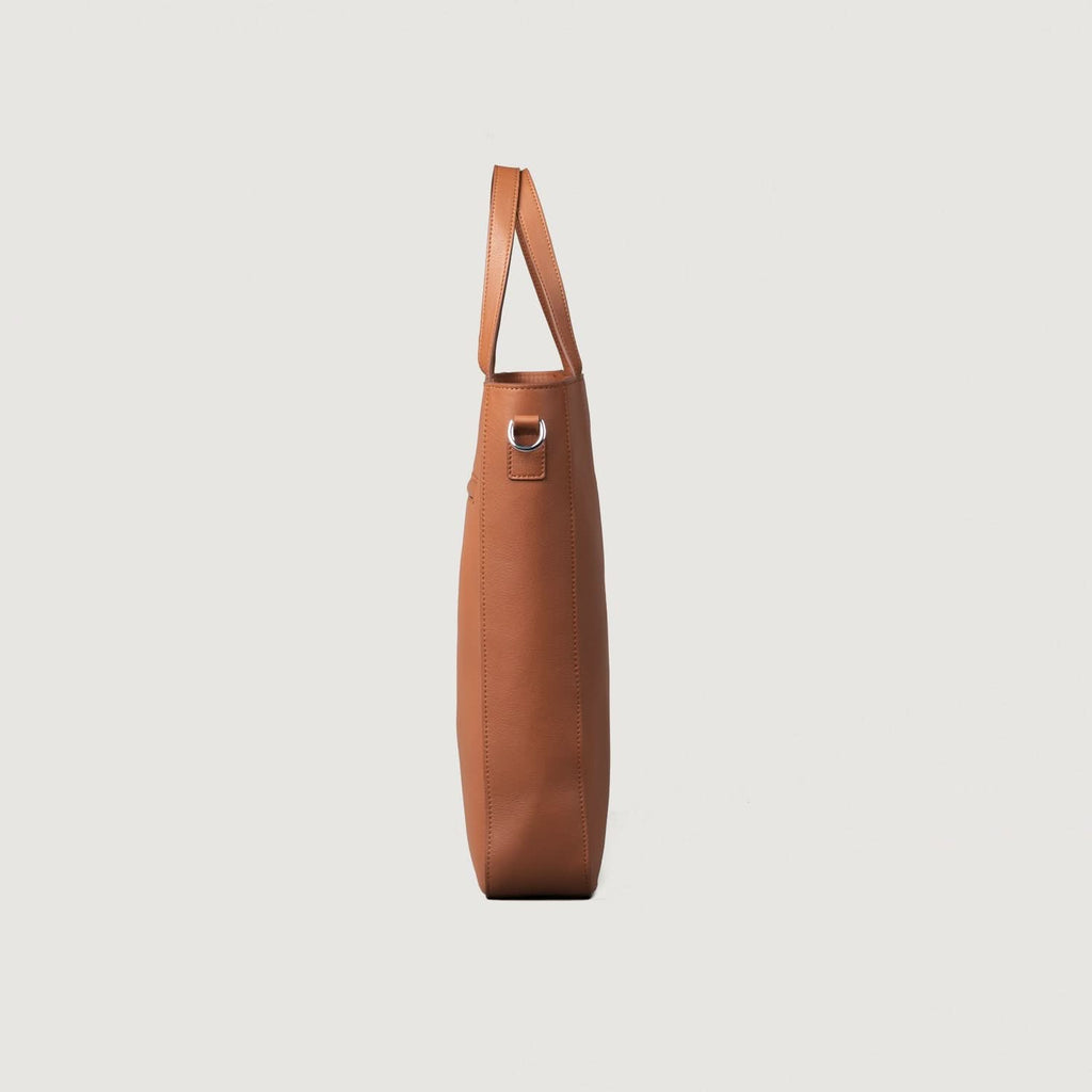 The Poet Brown Leather Tote Bag