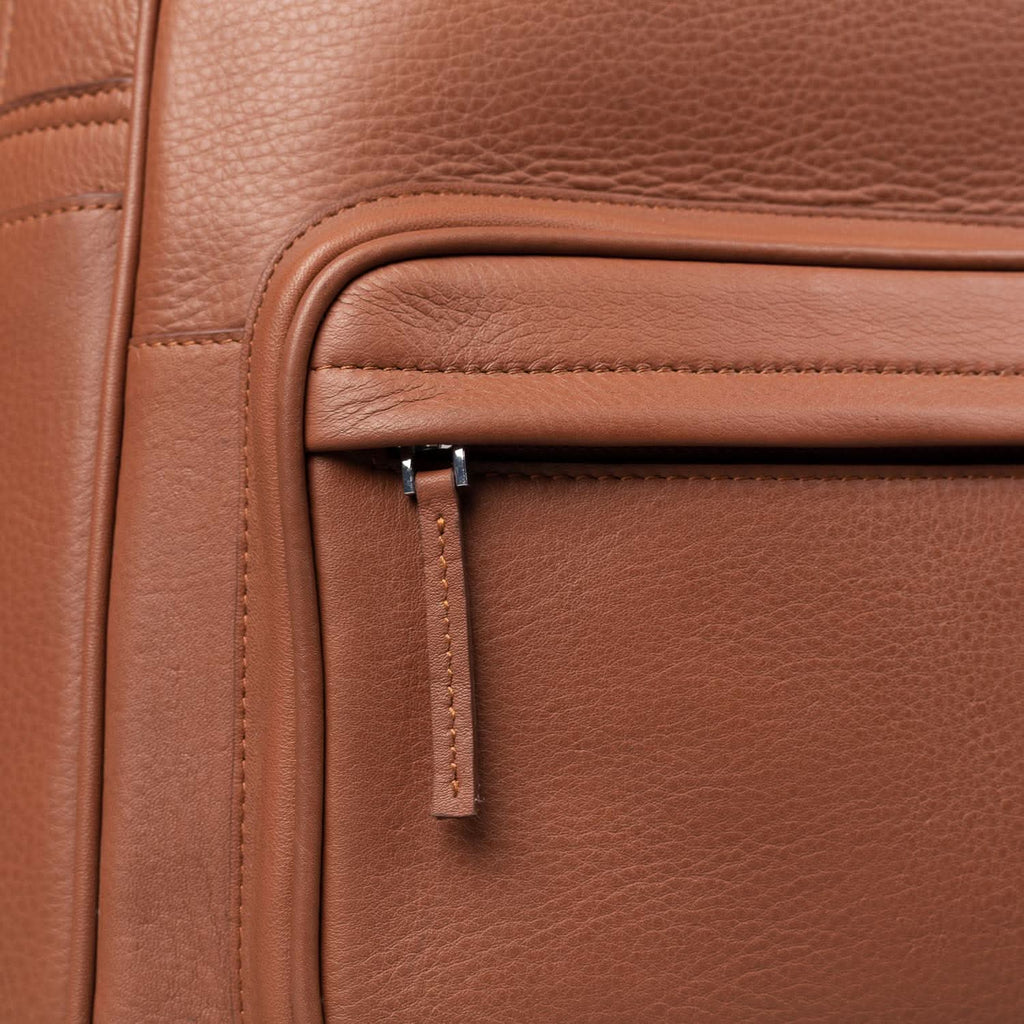 The Philos Brown Leather Backpack