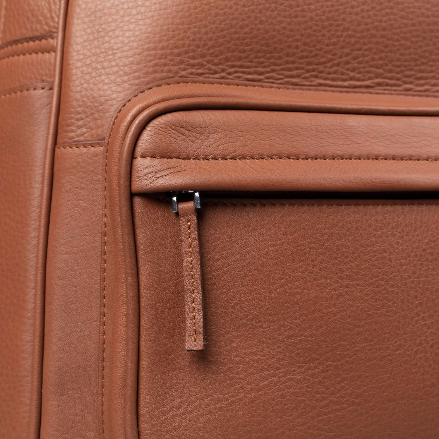 The Philos Brown Leather Backpack