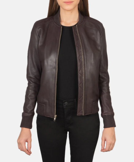 Bliss Brown Suede Bomber Jacket