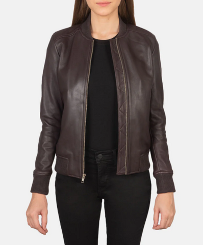 Bliss Brown Suede Bomber Jacket