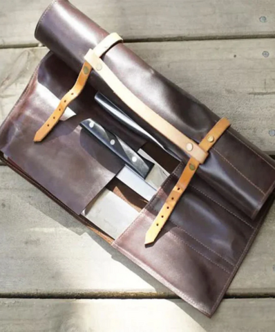Leather Knife Roll for Chef