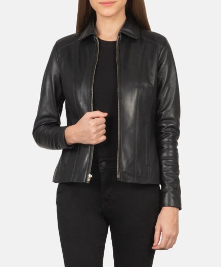 Colette Black Leather Jacket