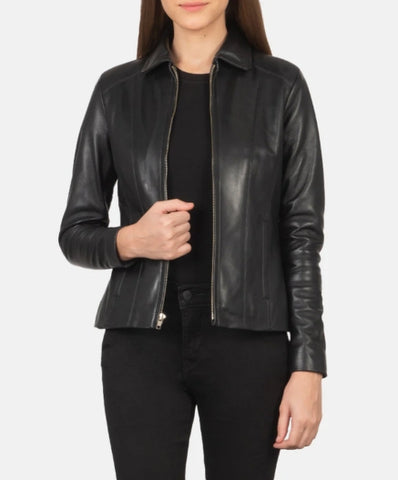 Colette Black Leather Jacket