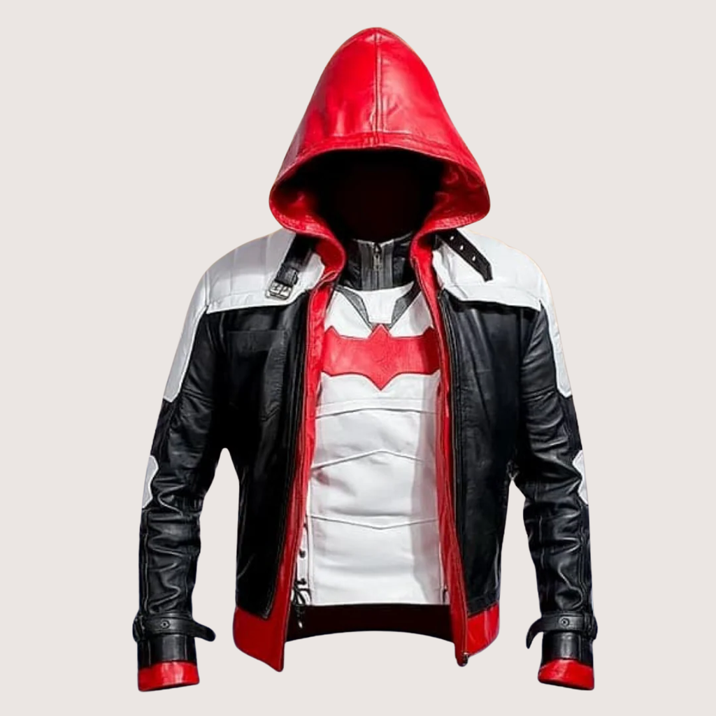 Batman Arkham Knight Red Hood Leather Jacket + Vest
