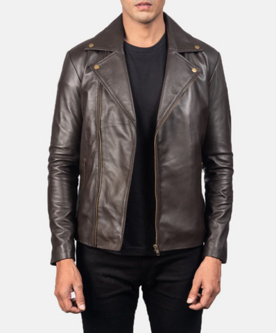 Noah Black Leather Biker Jacket
