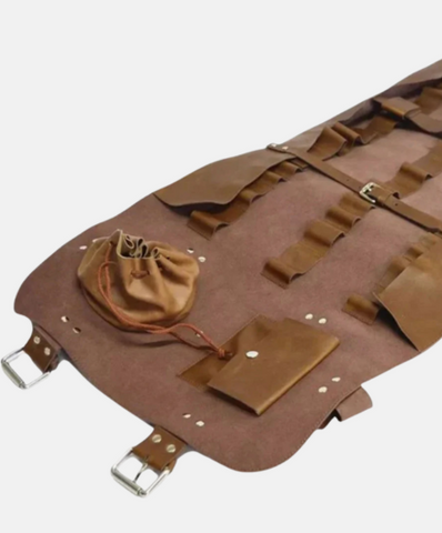 Heavy Duty Leather Chef Knife Roll