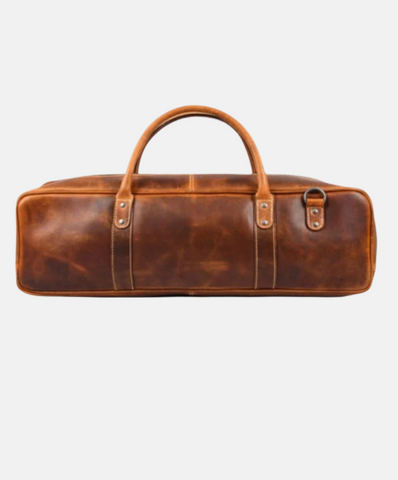 Brown Leather Knife Roll