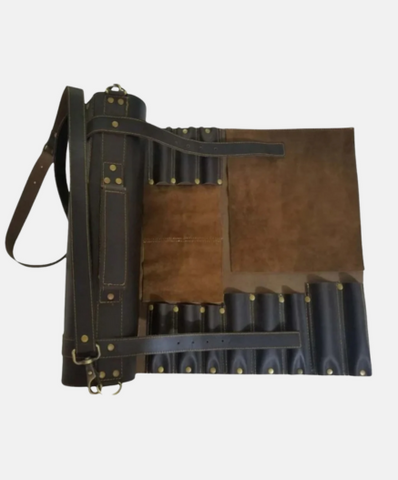 Dark Brown Chef Knife Roll