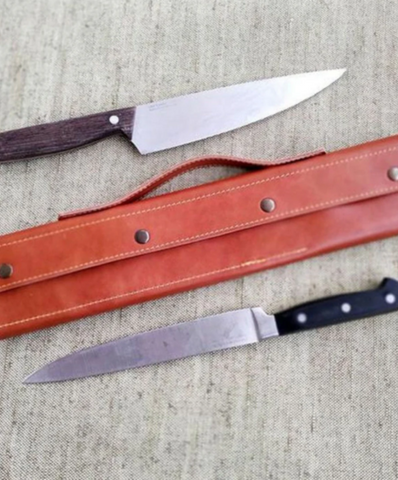 Leather Case Kitchen Knife Roll