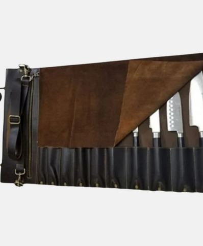 Leather Knife Roll for Culinary Edge Kit
