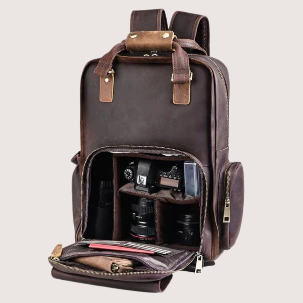 The Gaetano Large Leather Back Pack