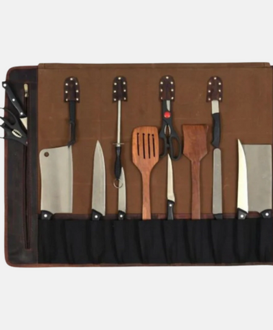 Tuscania Leather Knife Roll