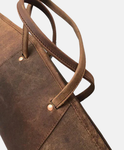 Scoped Leather Rifle Case Distressed Brown