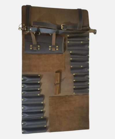 Dark Brown Chef Knife Roll
