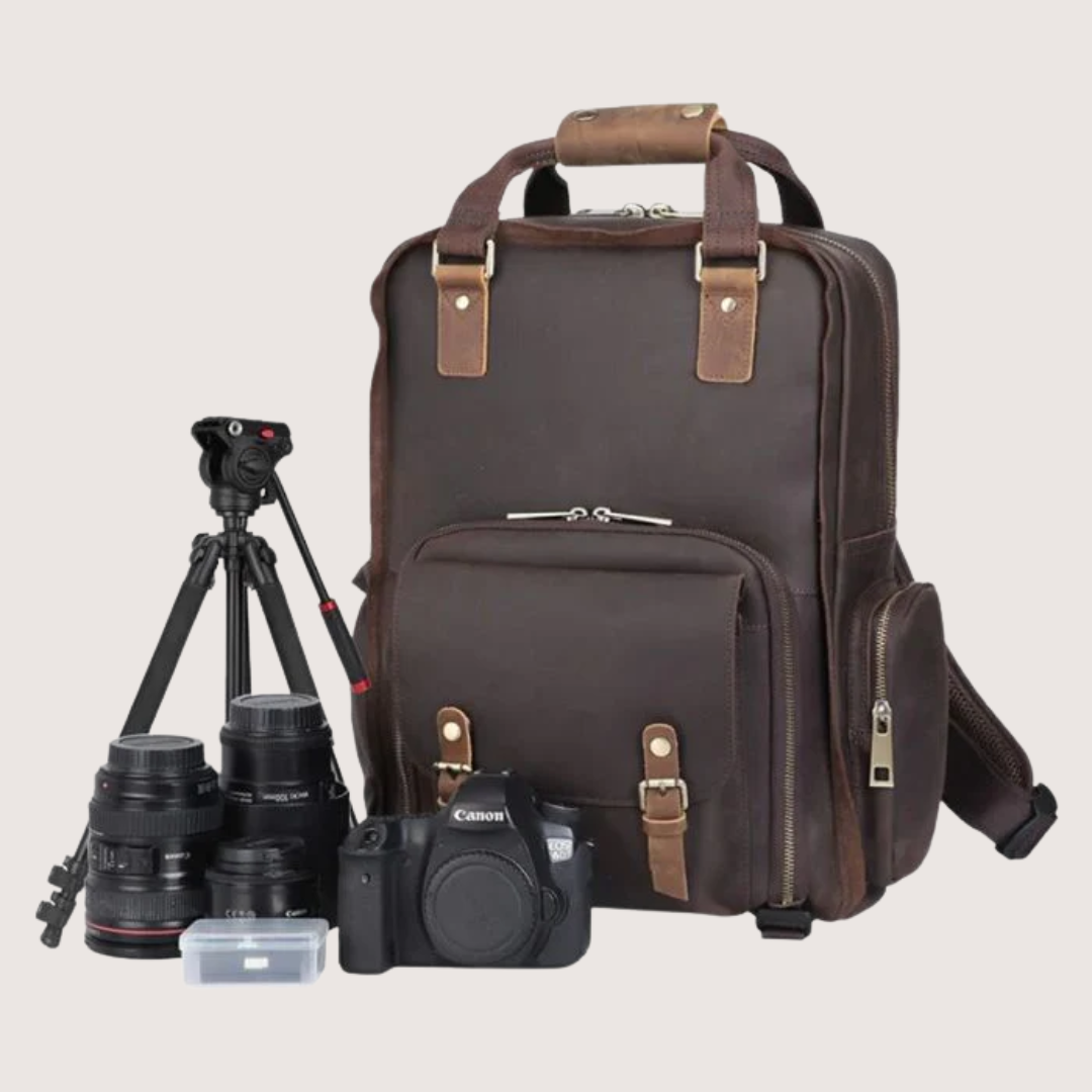 The Gaetano Large Leather Backpack