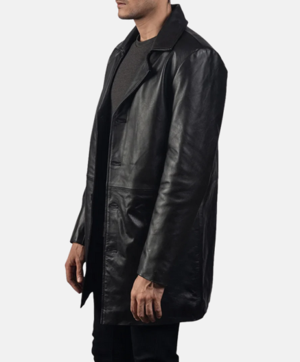 Classmith Black Leather Coat