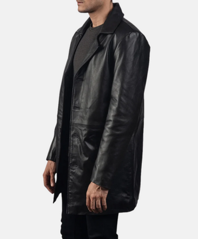 Classmith Black Leather Coat