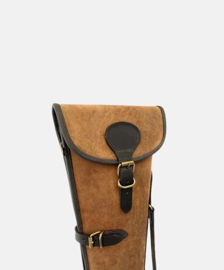 Leather Shotgun Slip Case Distressed Brown, Gift for Hunters, Shotgun Slip Case