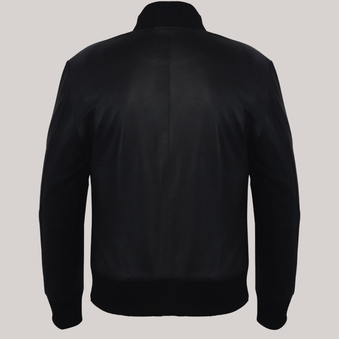 Timeless Midnight Leather Blazer
