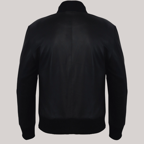Timeless Midnight Leather Blazer