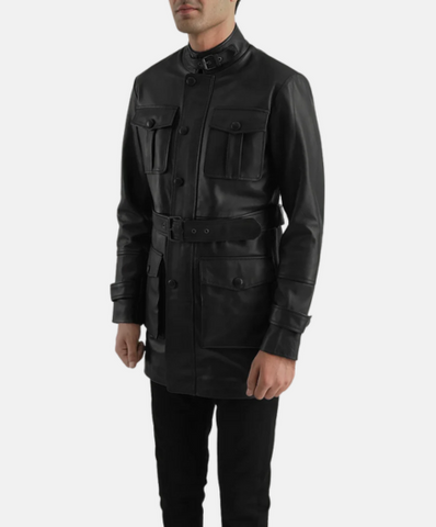 Dolf Black Leather Jacket