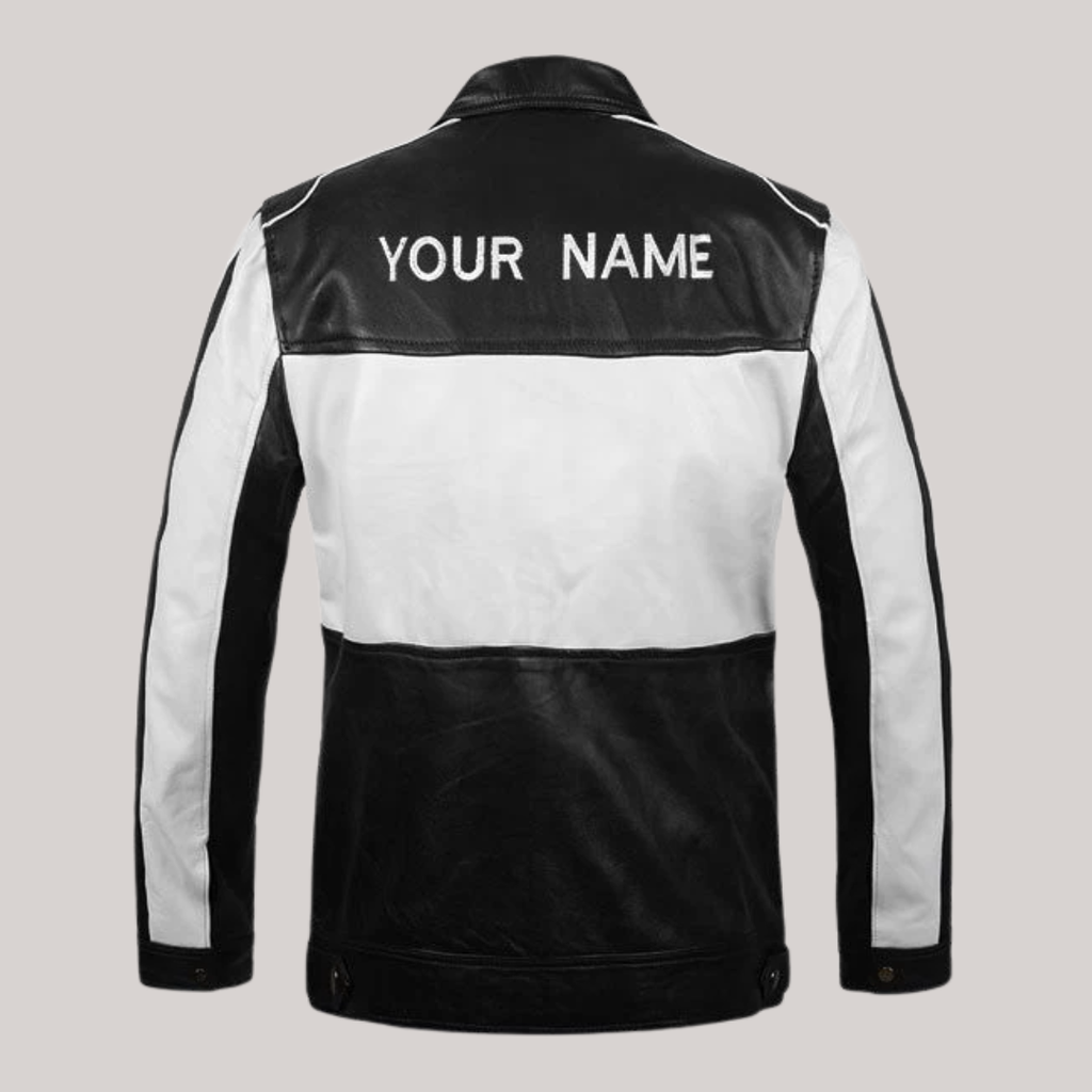 Nova Revâit Vintage Black-white Leather Jacket