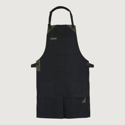 The Warwickshire Black Canvas Fabric Hairstylist Apron