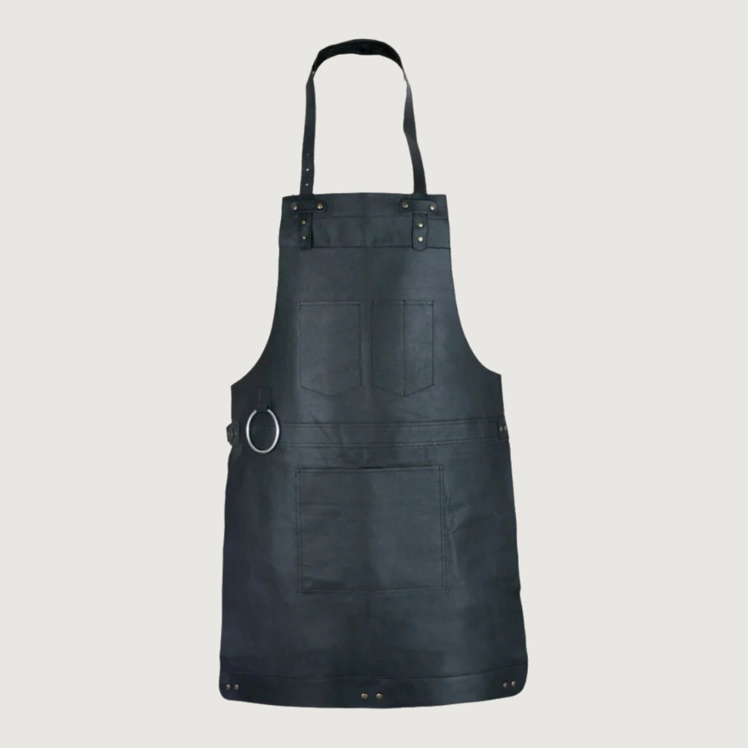 The Northumberland Black Leather Apron