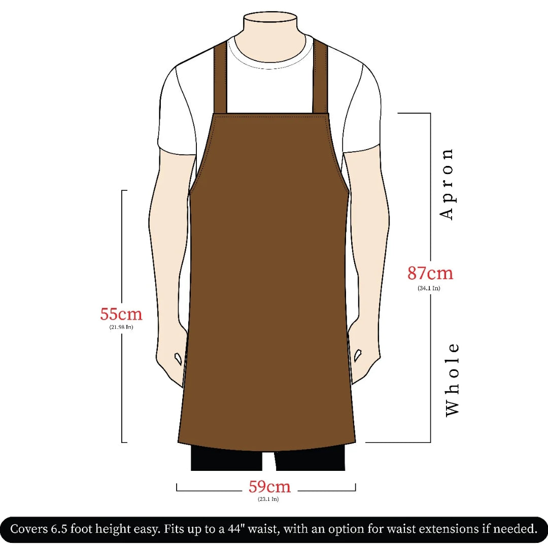 The Northumberland Black Leather Apron