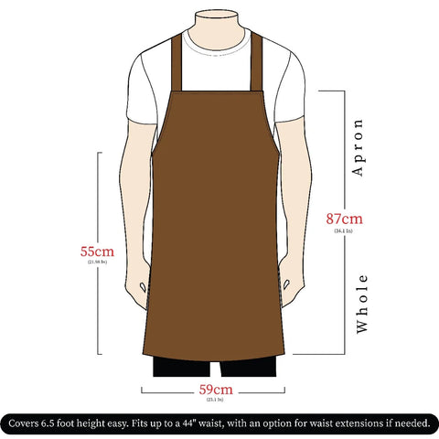 The Riding of Yorkshire Full Grain Black Apron