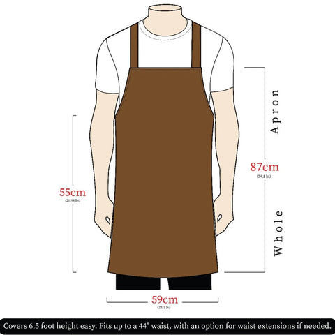 The Riding of Yorkshire Full Grain Dark Brown Apron