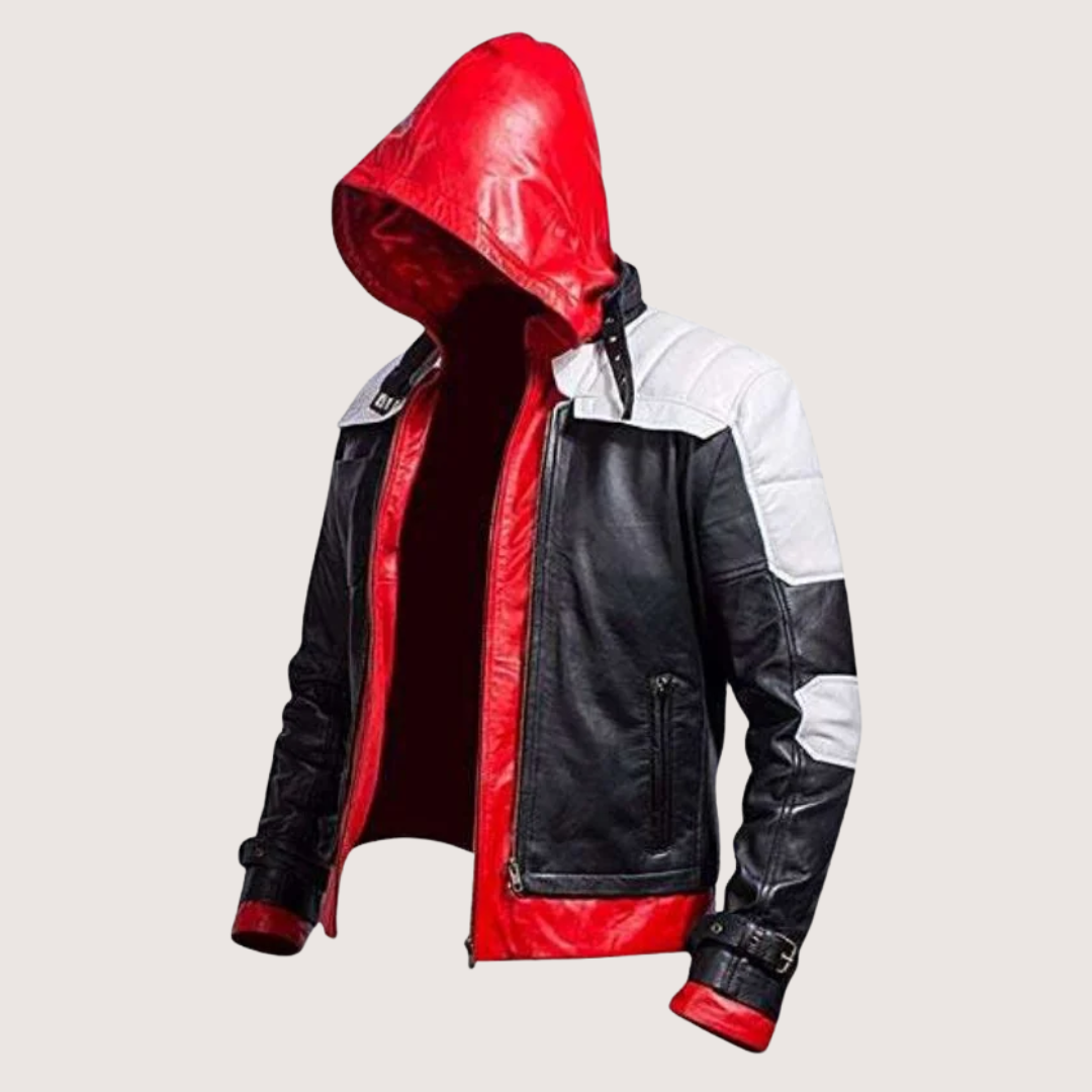 Batman Arkham Knight Red Hood Leather Jacket + Vest