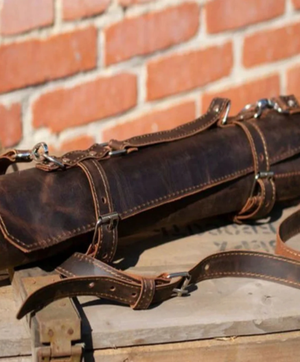 Custom Knife Leather Roll