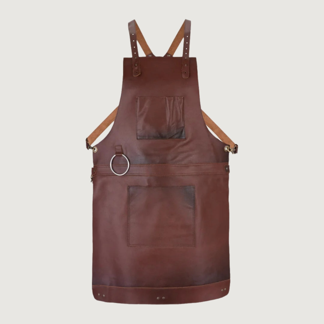 The Riding of Yorkshire Full Grain Tan Brown Apron
