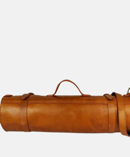 Leather Chef Knife Roll Chestnut 10 Slots