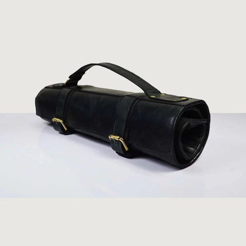 Small Handcrafted Leather Knife Roll