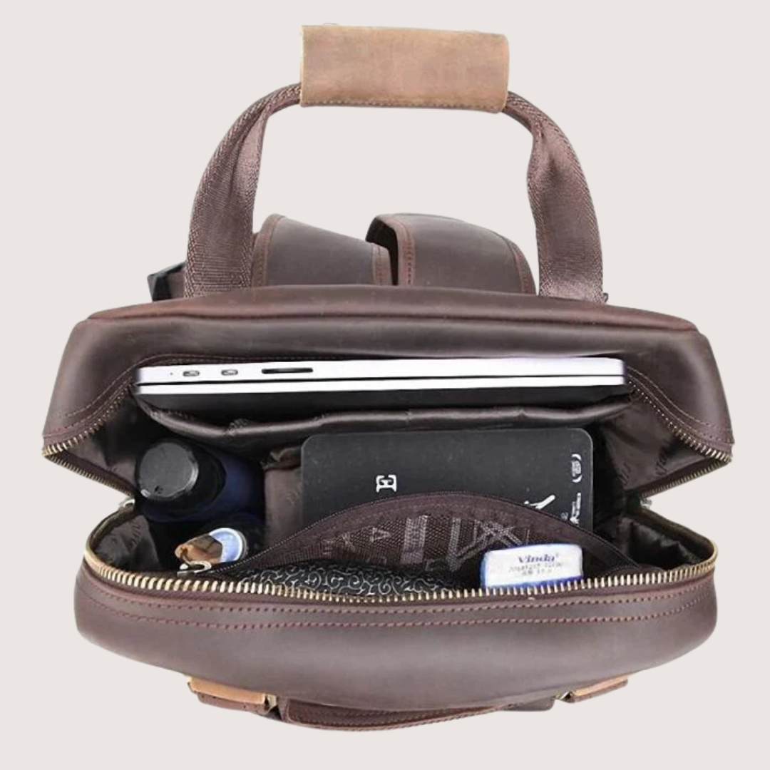 The Gaetano Large Leather Backpack