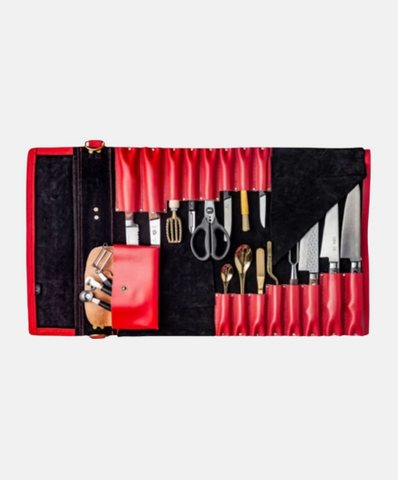 Givenchy Leather Red Knife Roll