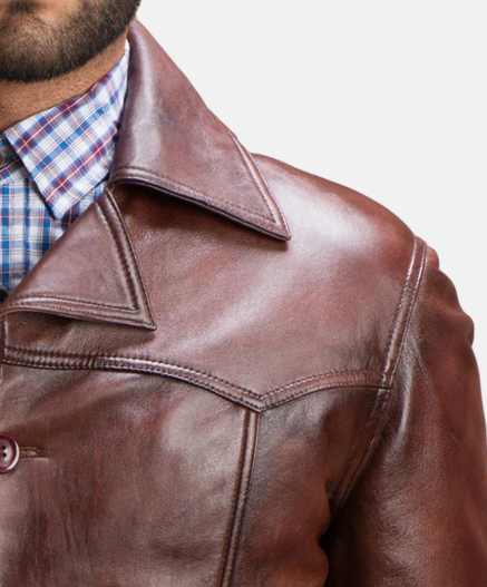 Vincent Alley Brown Leather Jacket