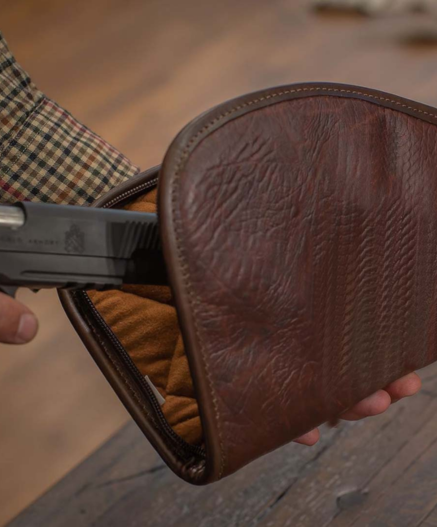 American Bison Leather Pistol Pad