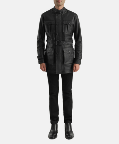 Dolf Black Leather Jacket
