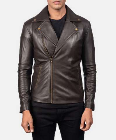 Noah Black Leather Biker Jacket