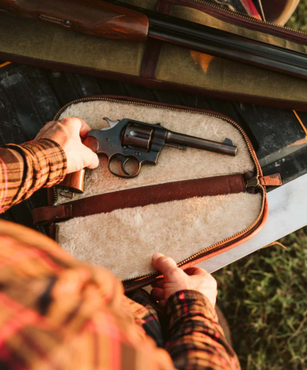 Waxed Canvas Dakota Handgun & Pistol Case