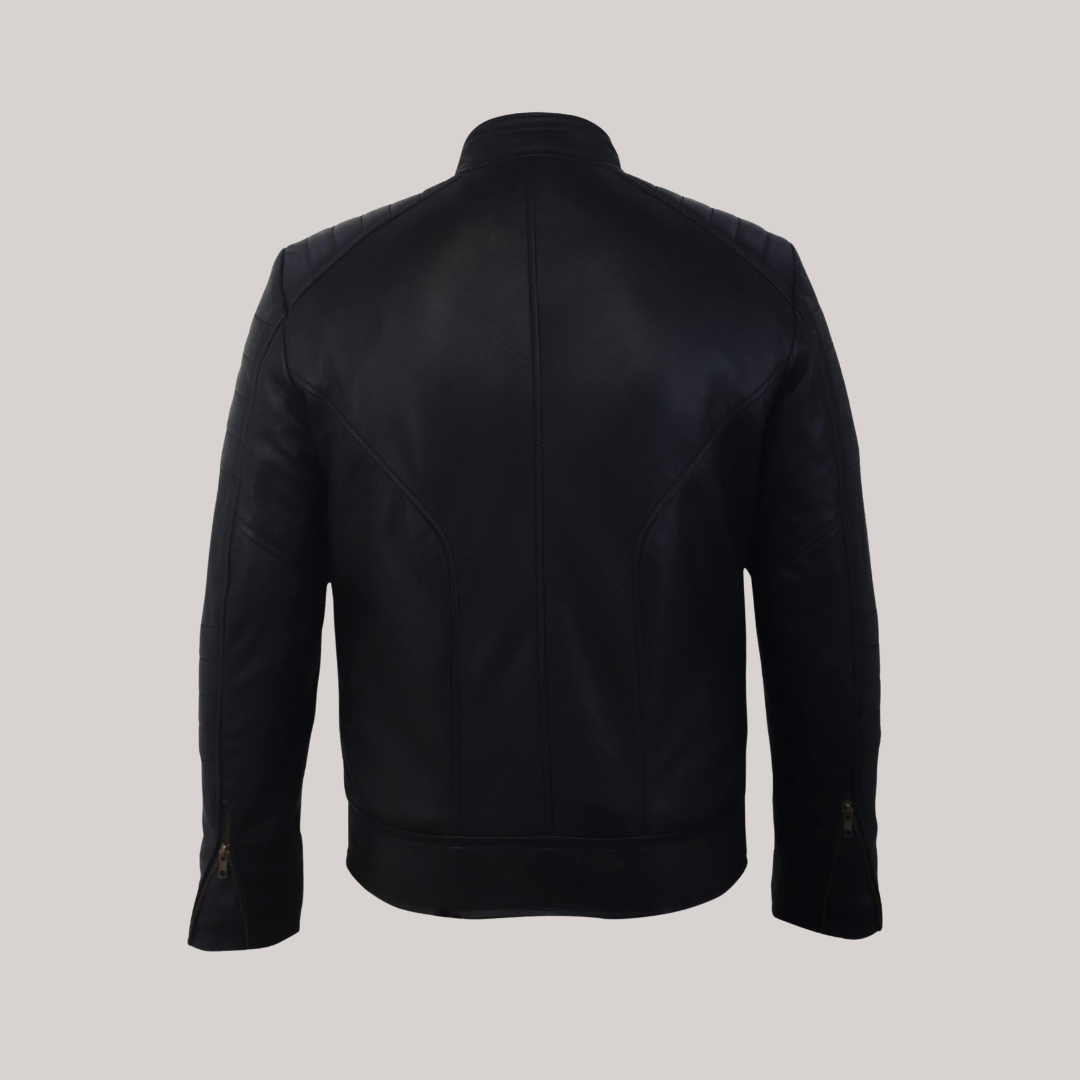 Firefly Moto Black Biker Leather Jacket