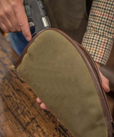 Canvas & Leather Pistol Case