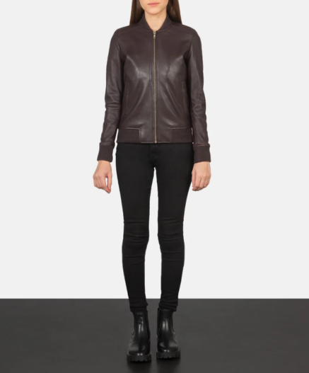 Bliss Brown Suede Bomber Jacket