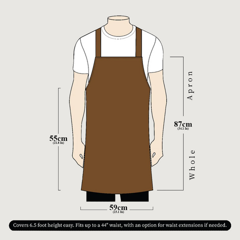 The Cornwall Black Canvas Crossbody Apron